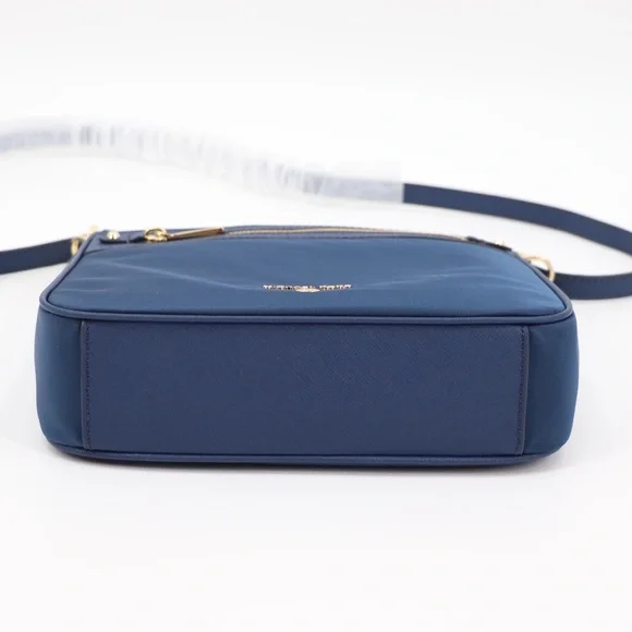 Michael Kors Jet Set Charm North South Nylon Crossbody Bag Denim